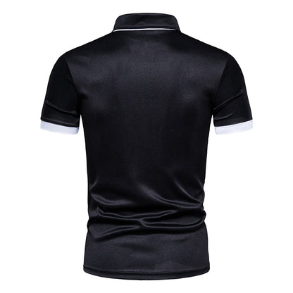 Summer Men's Casual Sports Top T-Shirt Men's Casual Short Sleeve Polo Shirt